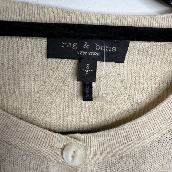 rag & bone Dina Short Sleeve Cardigan S - Picture 3 of 6